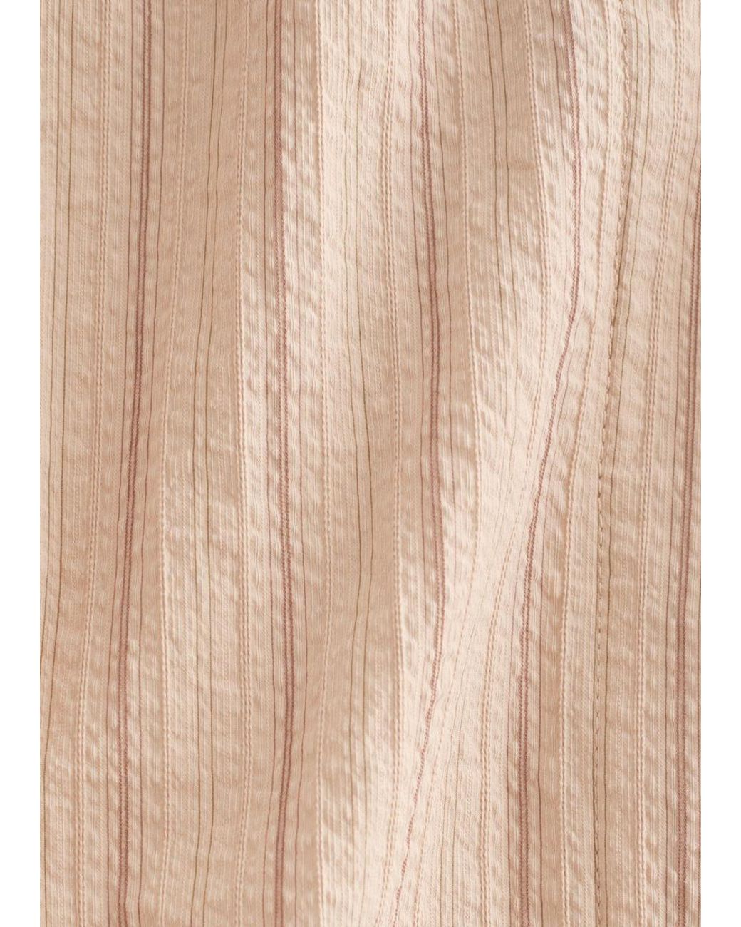 & Other Stories Natural Oversized Pinstripe Trench Coat