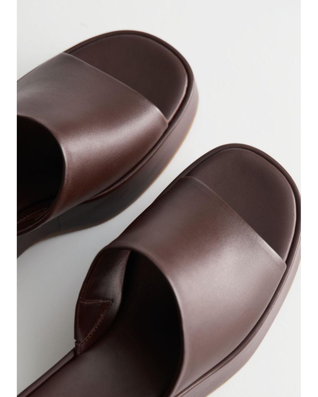 brown flatform sandals