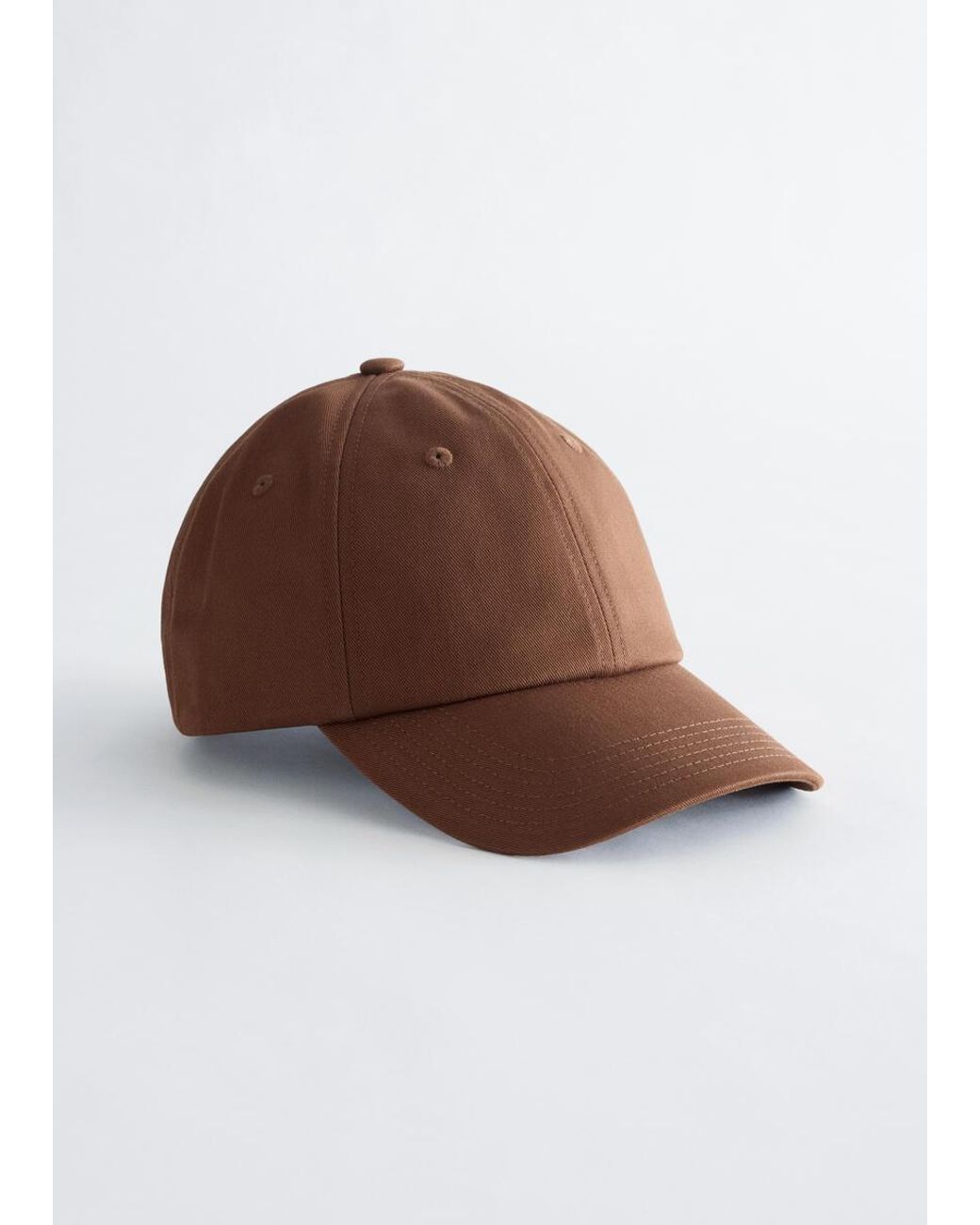 & Other Stories Brown Cotton-Twill Baseball Cap