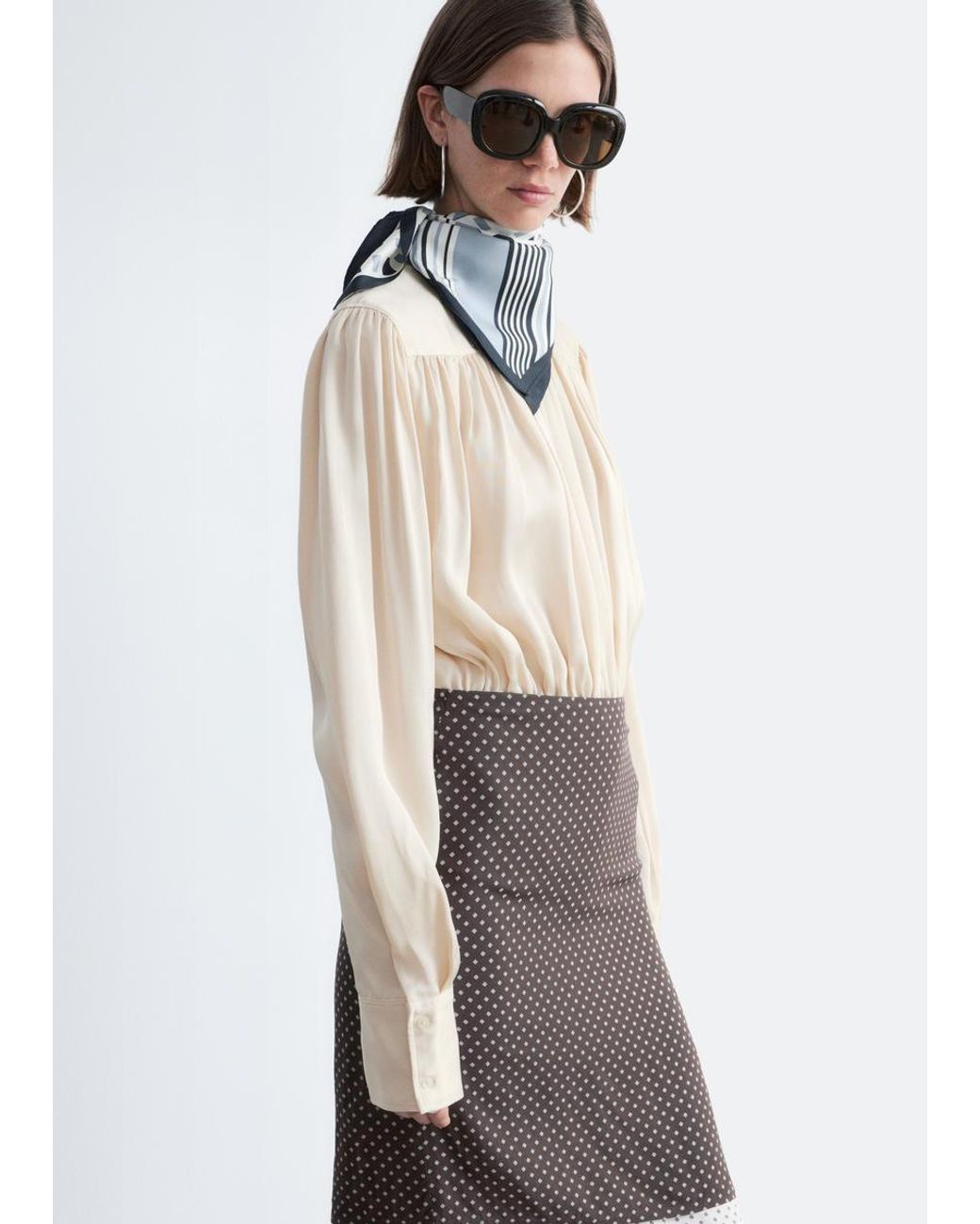 & Other Stories Black Oversized Sunglasses