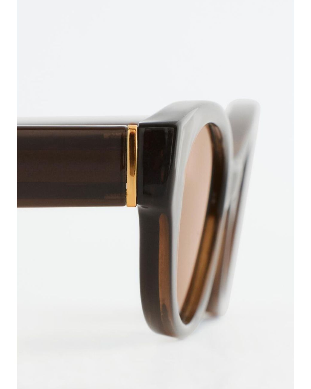 & Other Stories White Oval Frame Sunglasses