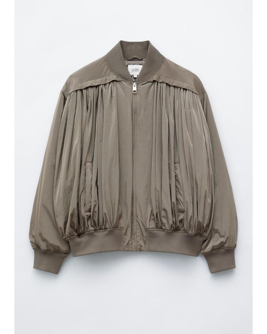 & Other Stories Natural Gathered Bomber Jacket