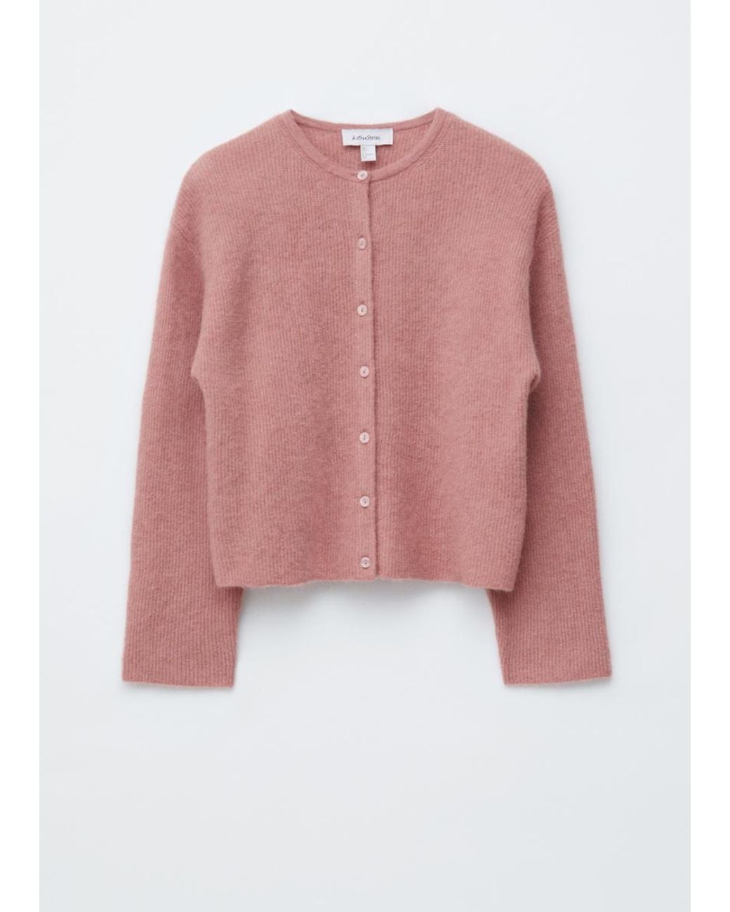 & Other Stories Pink Alpaca-Blend Knitted Cardigan