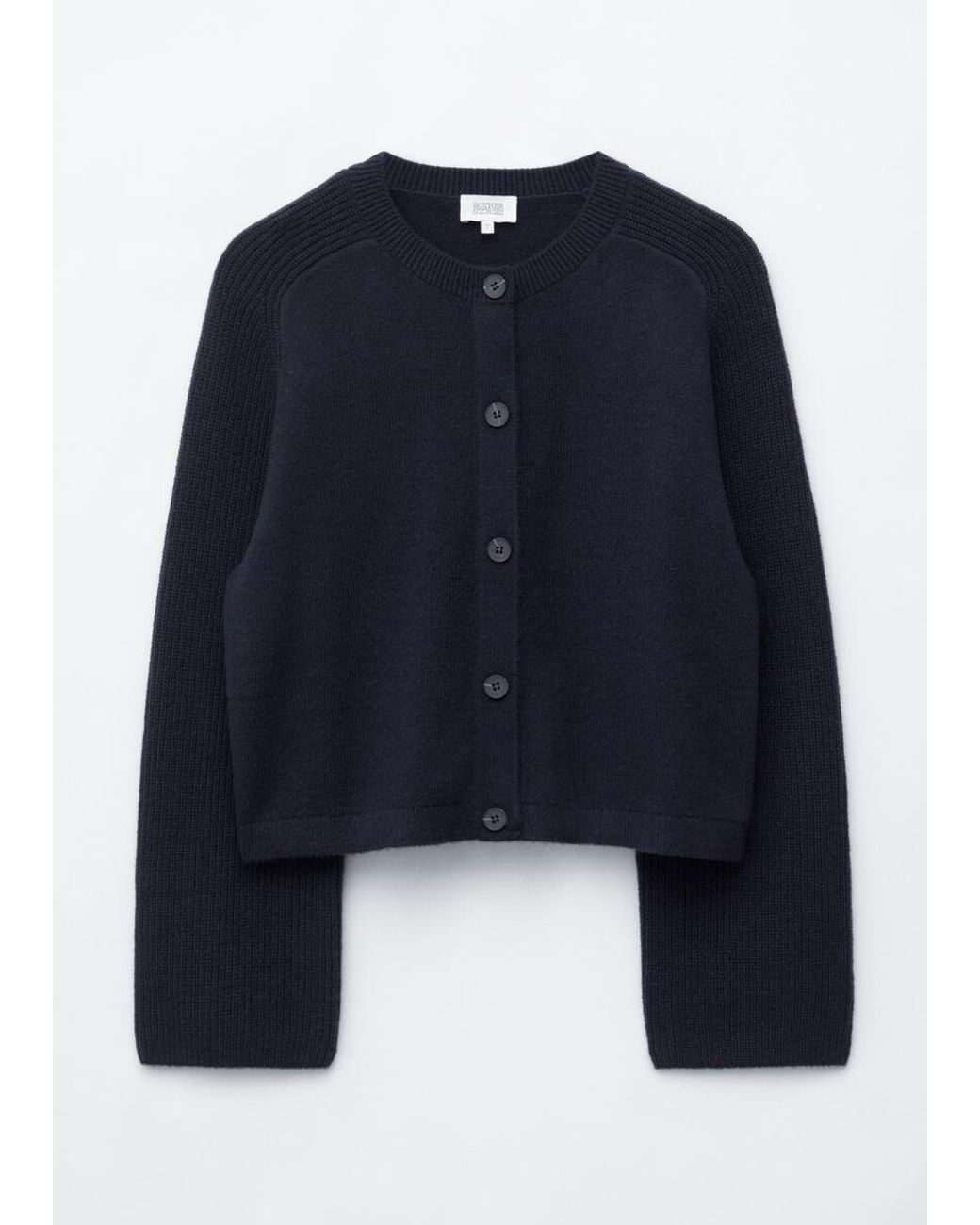 & Other Stories Blue Relaxed Wool-Cotton Cardigan