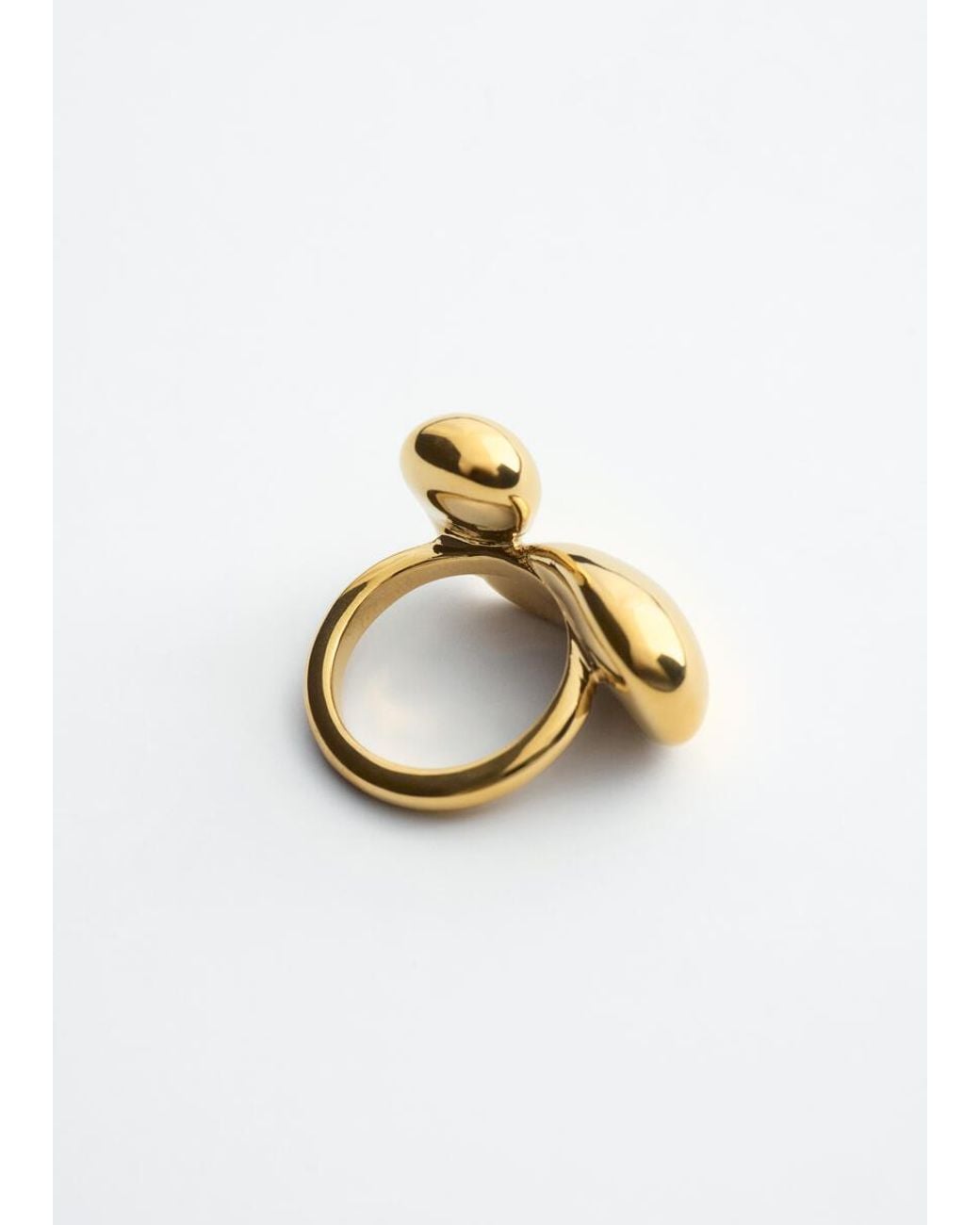 & Other Stories Metallic Sculptural Brass Ring