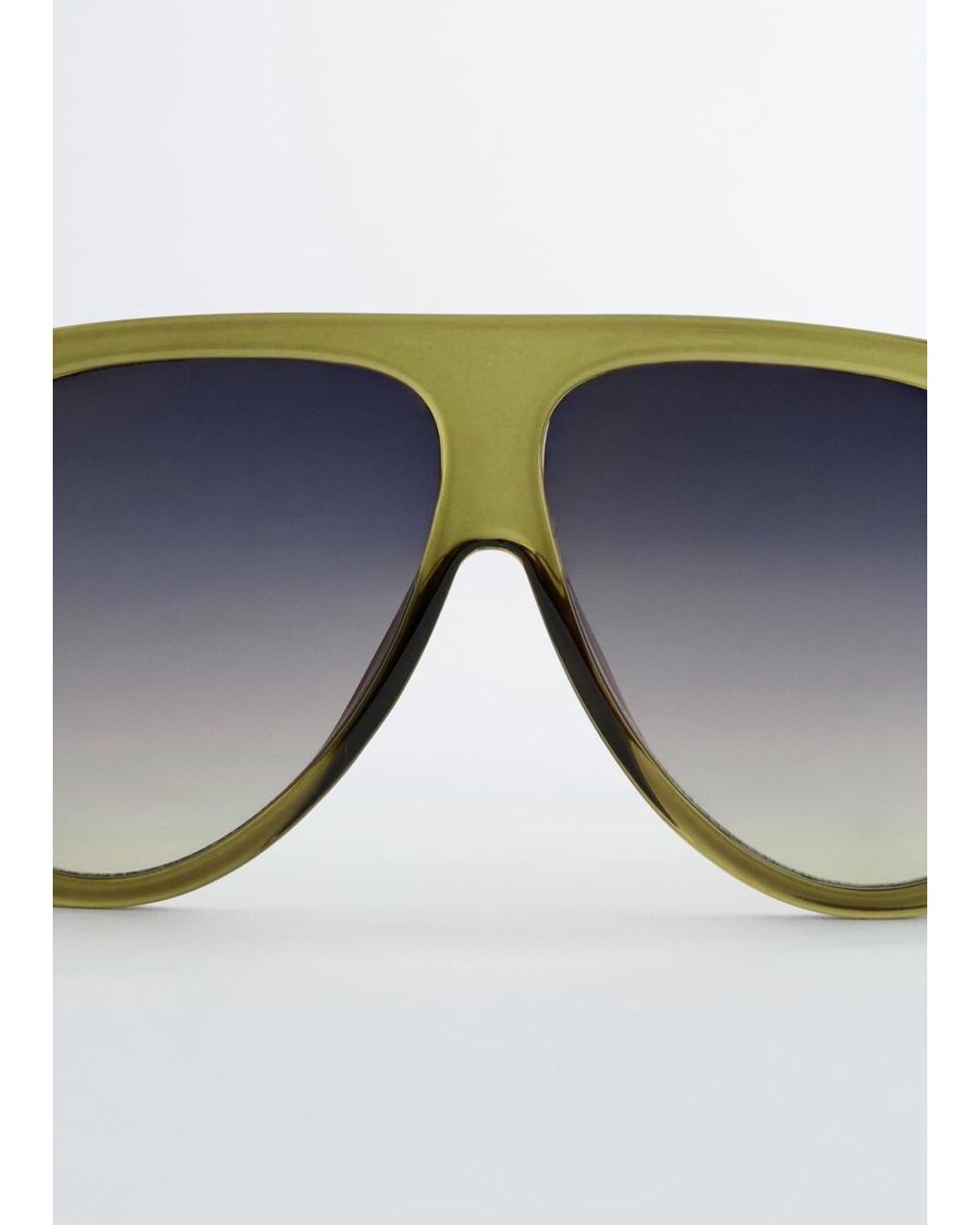 & Other Stories Brown Oversized Aviator Sunglasses