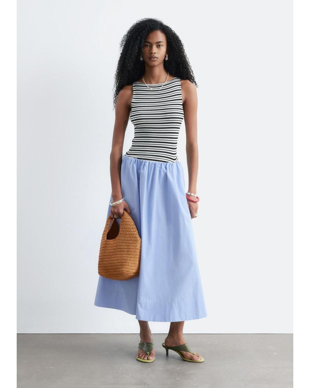 & Other Stories White Rib-Knit Tank Top
