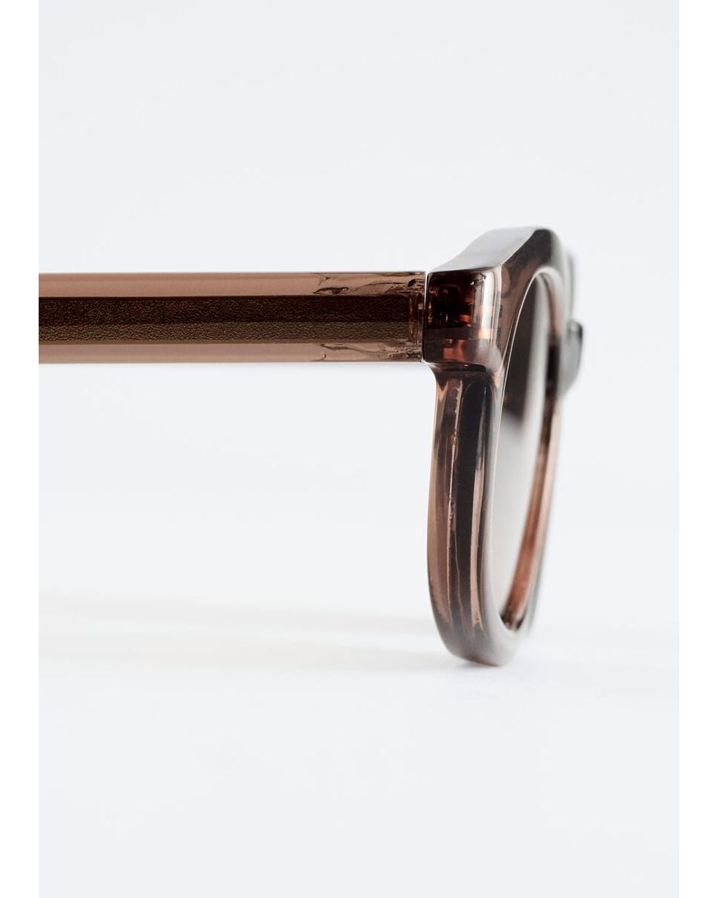 & Other Stories White Narrow Rectangle Sunglasses