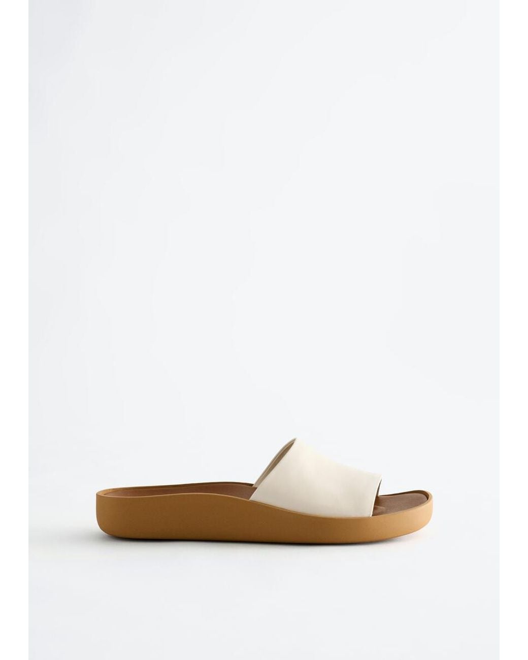 & Other Stories White Slip-On Leather Sandals