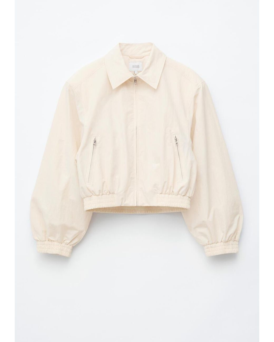 & Other Stories Blue Zip-Front Short Jacket