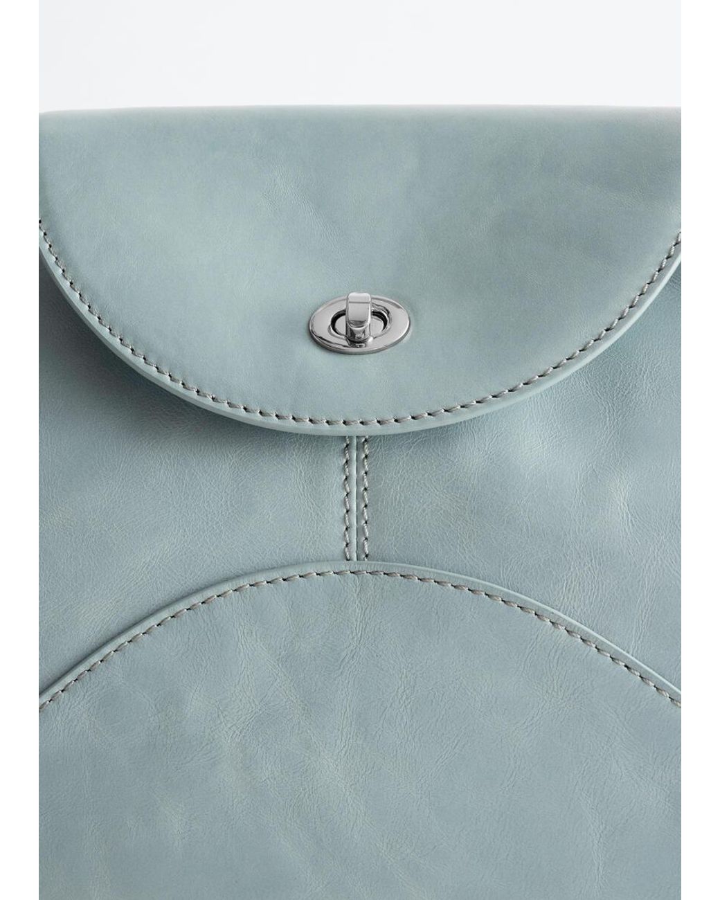 & Other Stories Blue Curved Shoulder Bag