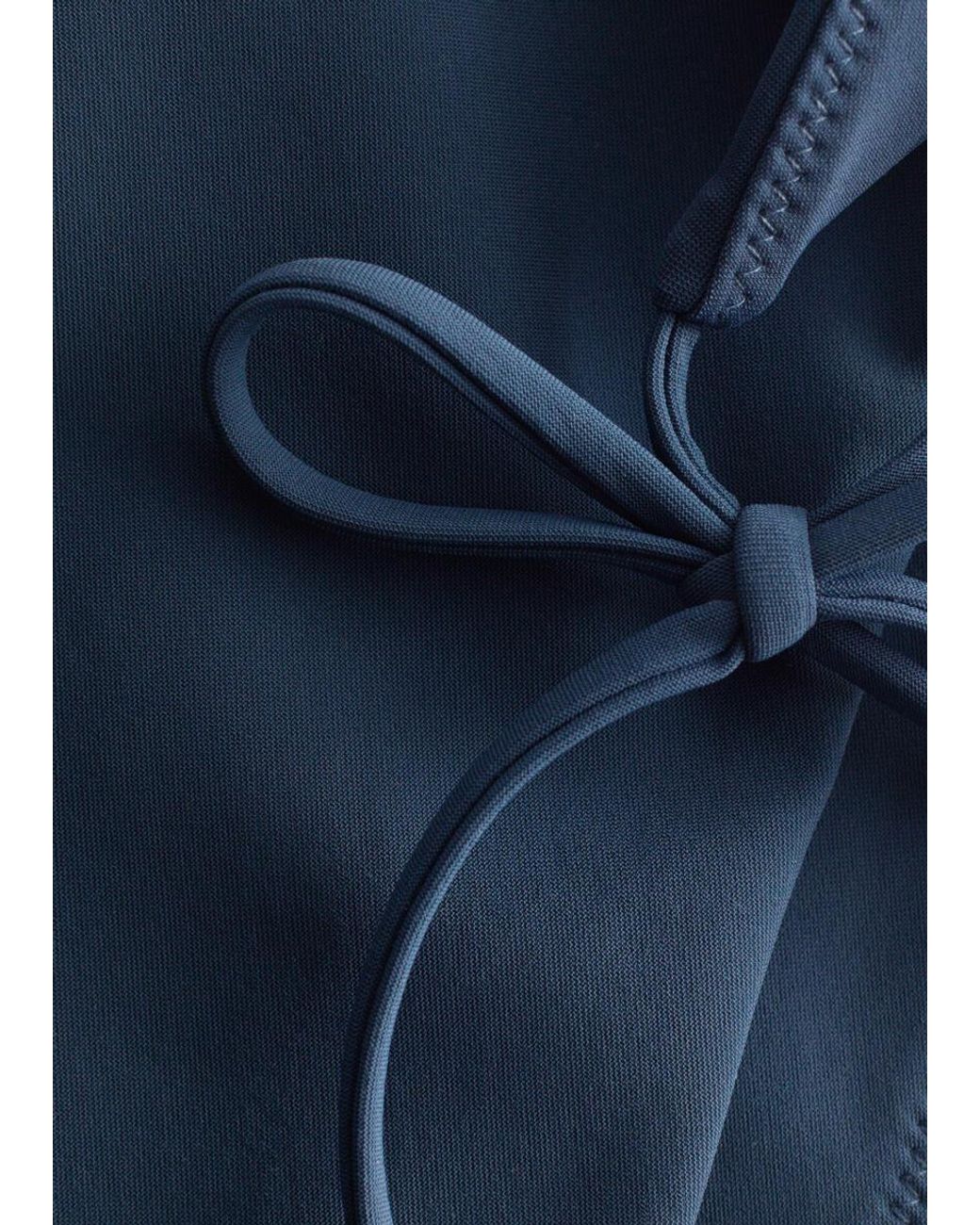 & Other Stories Blue Tie-Side Bikini Briefs