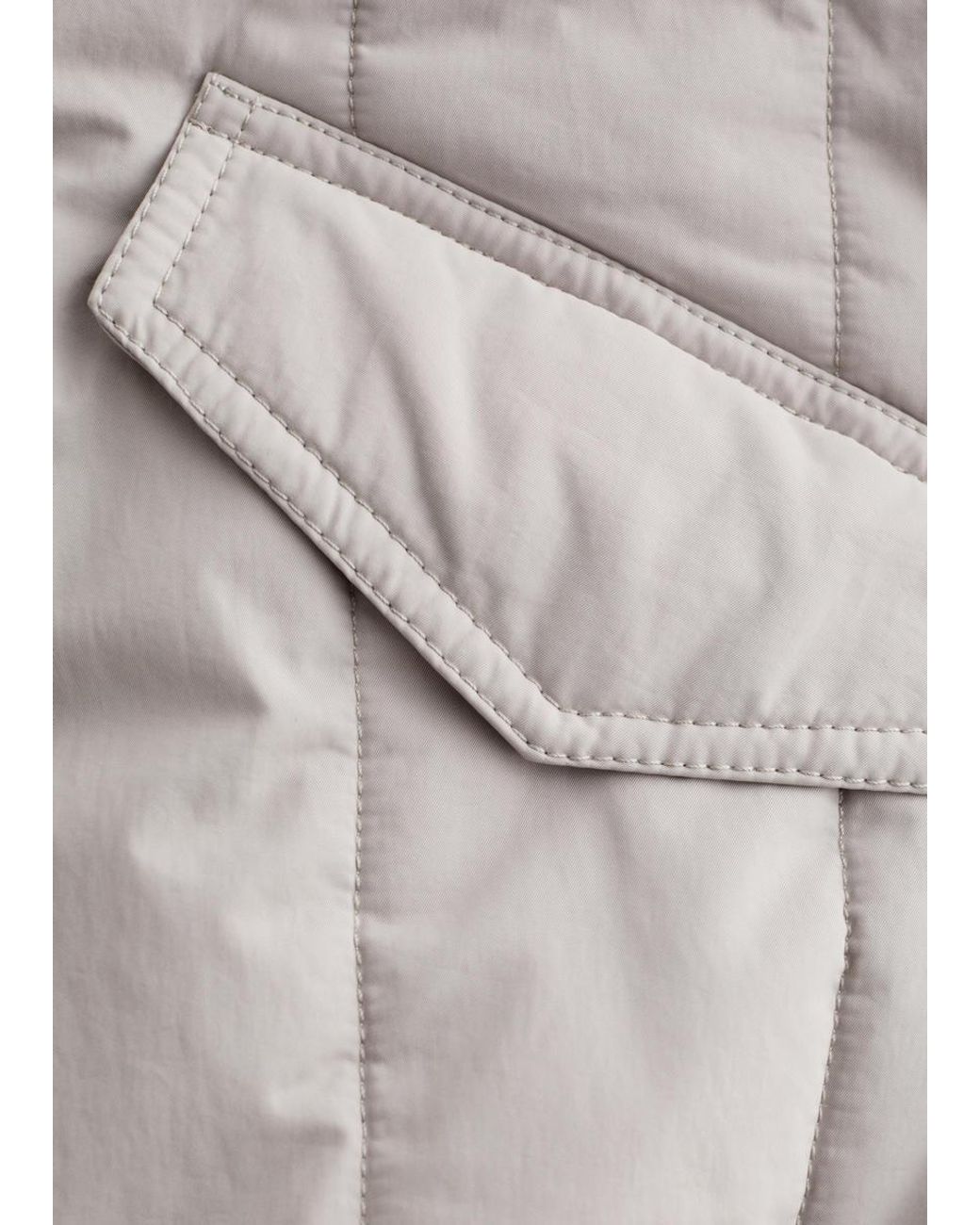 & Other Stories Gray Oversized Bomber Jacket