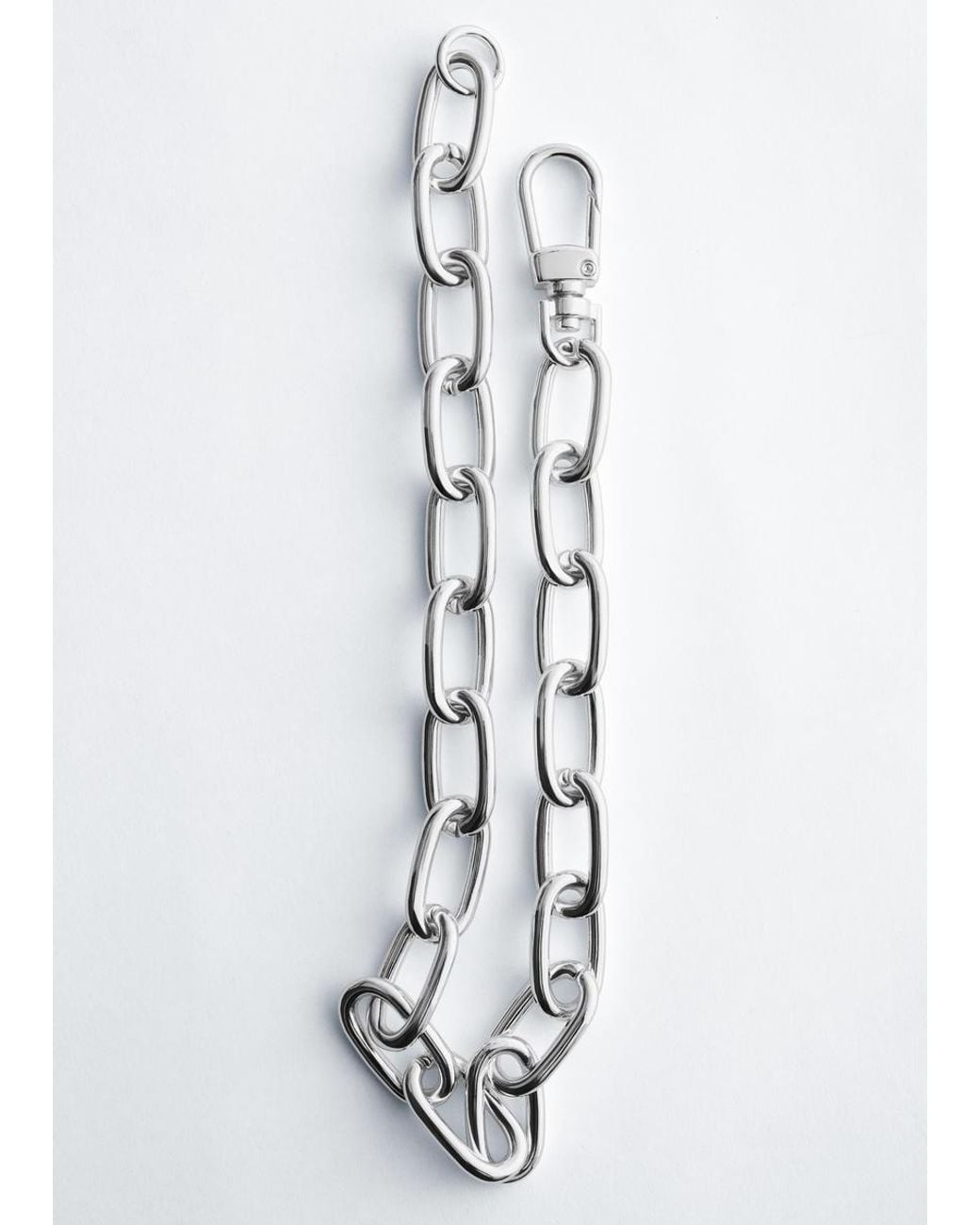 & Other Stories White Chunky Chain Necklace