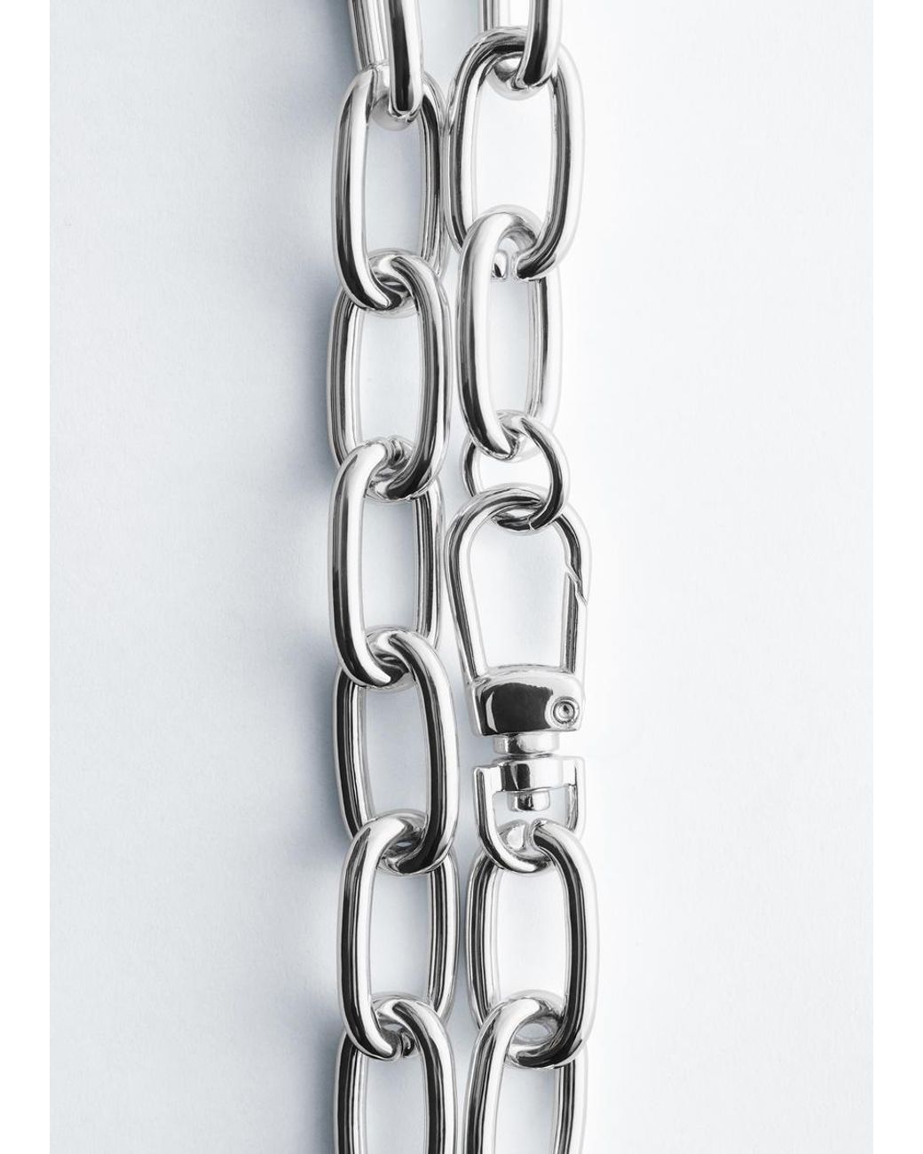 & Other Stories White Chunky Chain Necklace