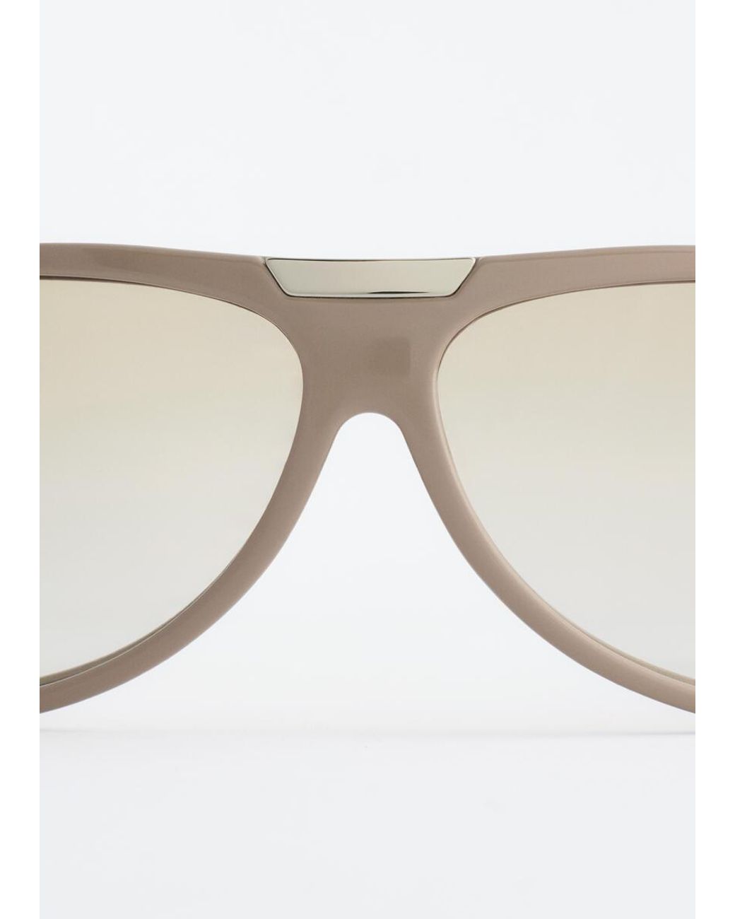 & Other Stories White Oval Sunglasses