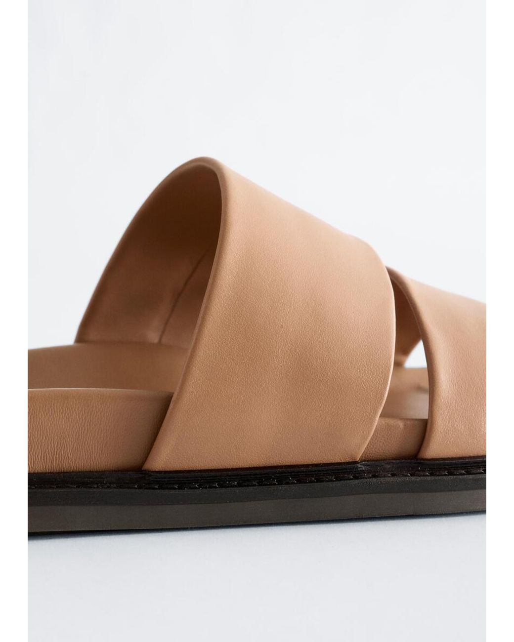& Other Stories White Leather Sandals