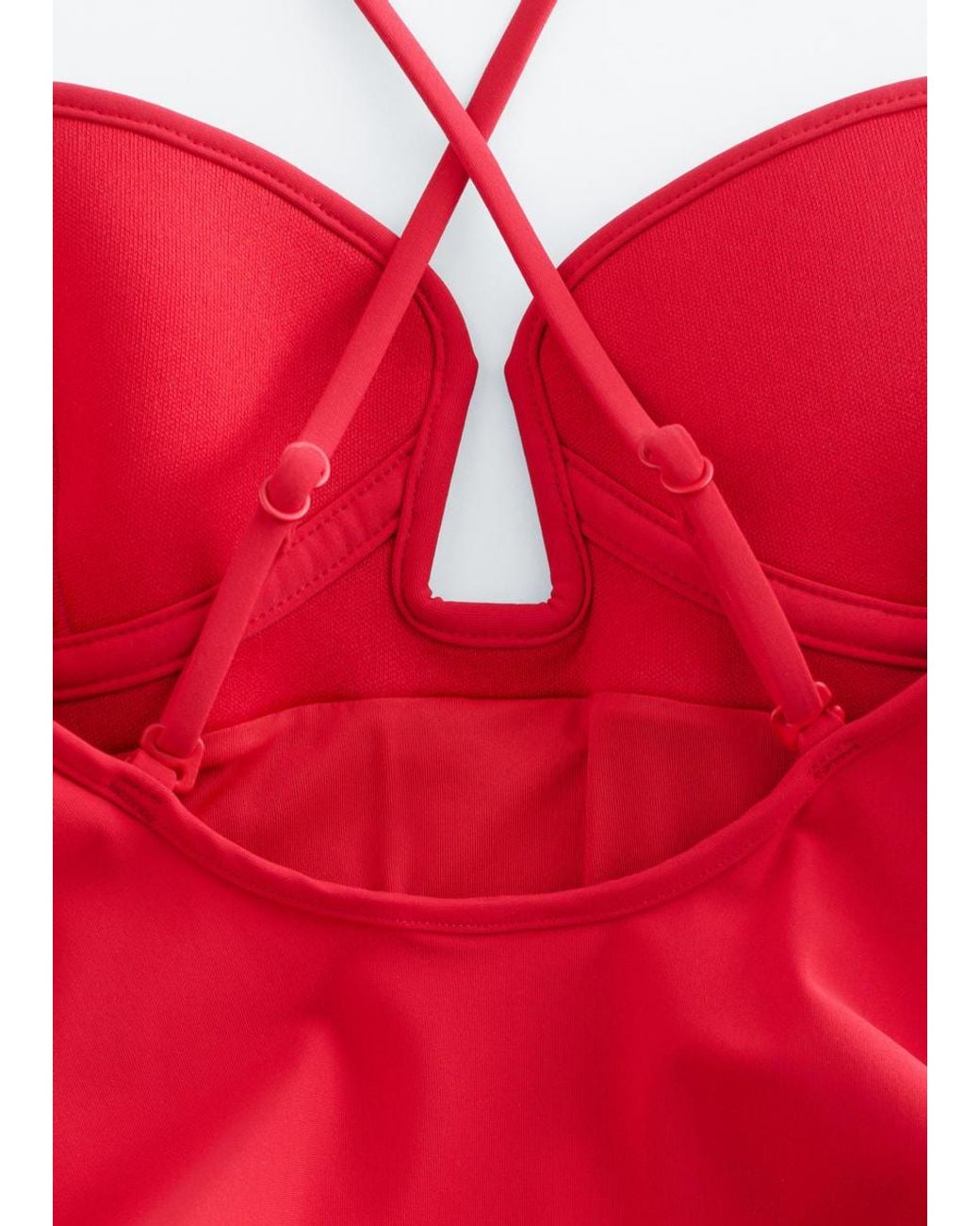 & Other Stories Red Triangle-Cut Swimsuit