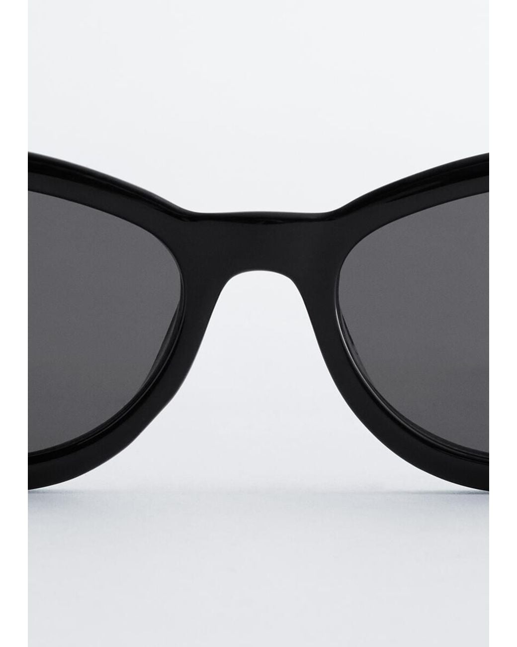 & Other Stories Black Narrow Rectangle Sunglasses