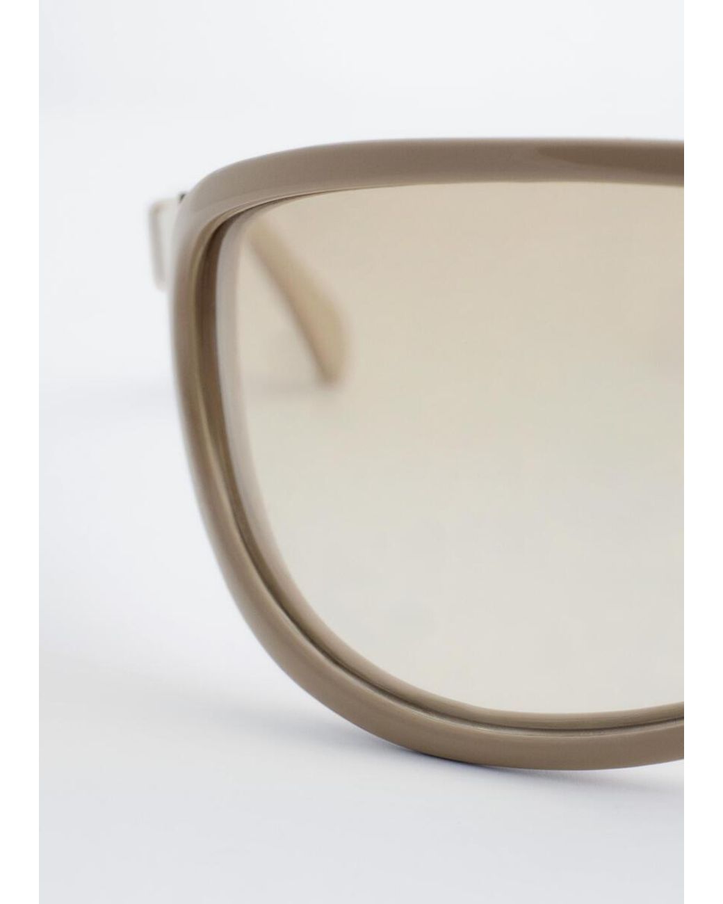 & Other Stories White Oval Sunglasses