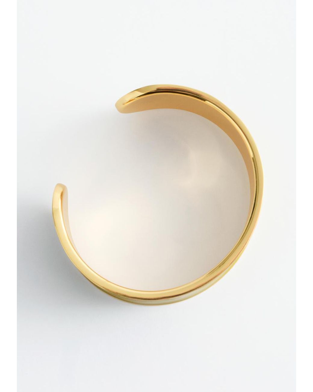 & Other Stories Yellow Two-Tone Cuff Bracelet