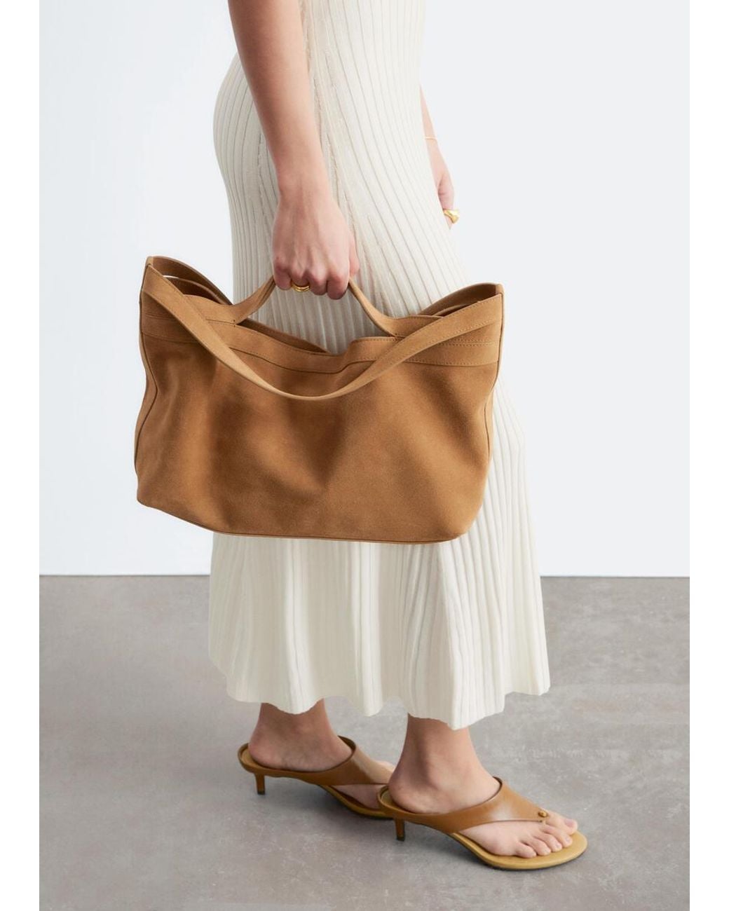 & Other Stories Brown Tote Bag