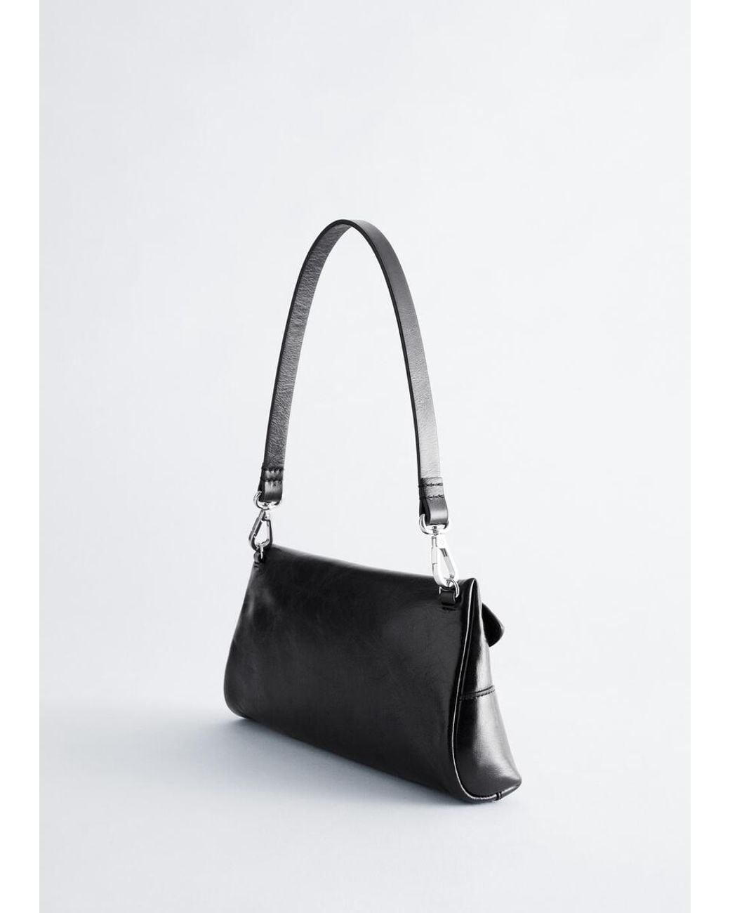 & Other Stories Red Leather Shoulder Bag