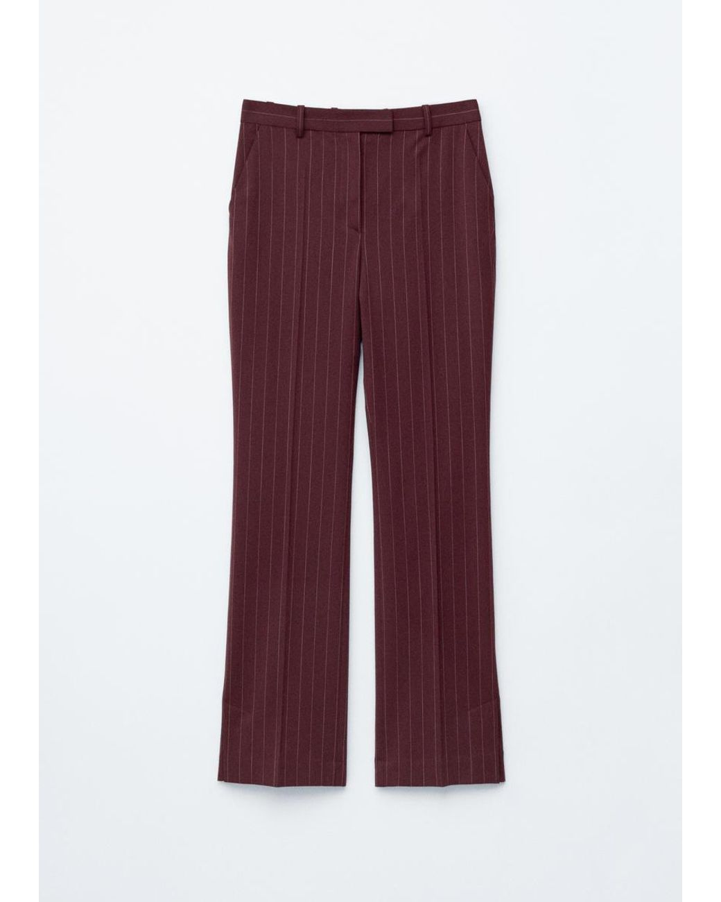 & Other Stories White Wool Press-Crease Trousers