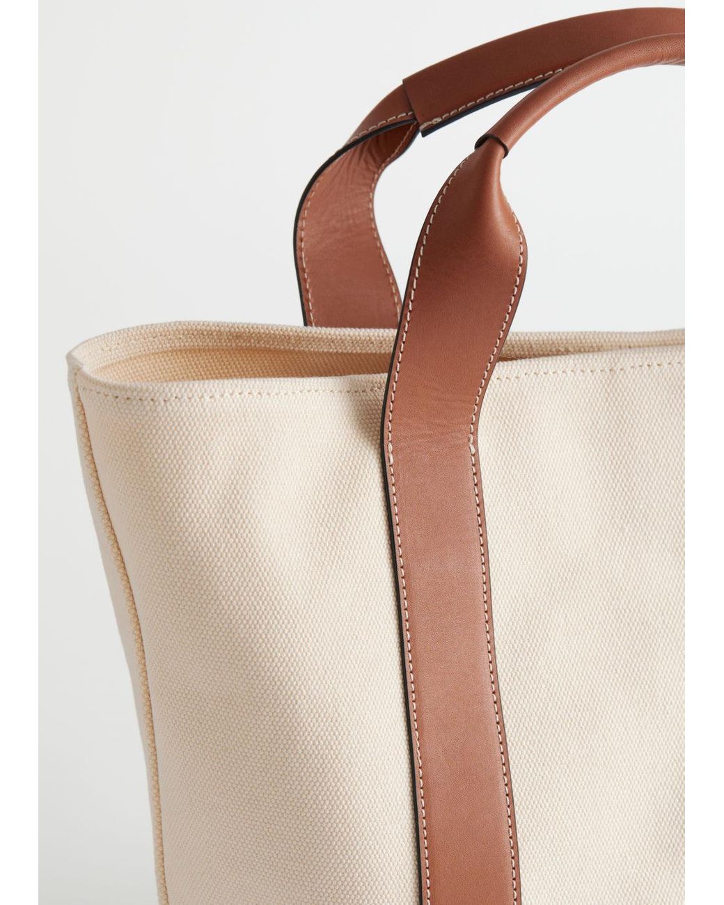 & other stories Leather Clear Tote Bag - ハンドバッグ & other stories Leather Clear Tote Bag - ハンドバッグ