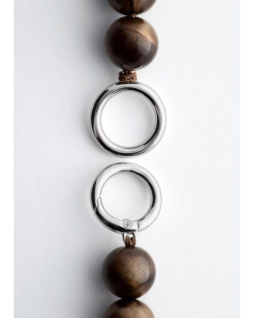 & Other Stories Metallic Short Bead Necklace