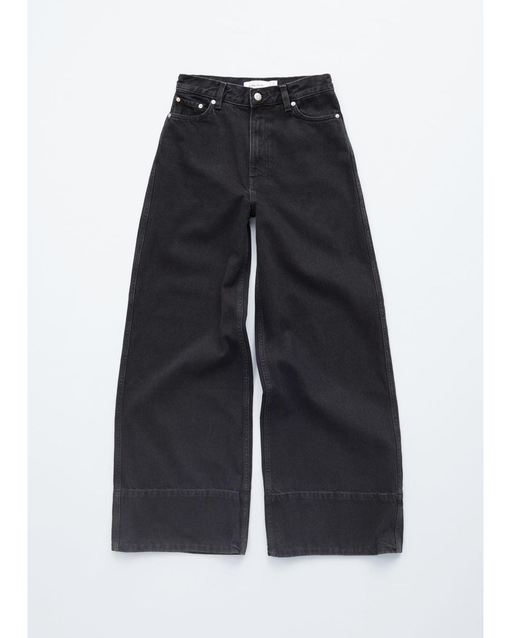 & Other Stories White Long Wide-Leg Jeans