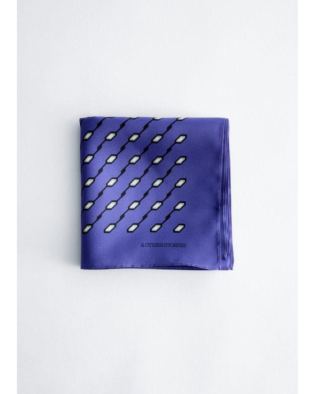 Foulard En Soie Imprimée & Other Stories en coloris Blue