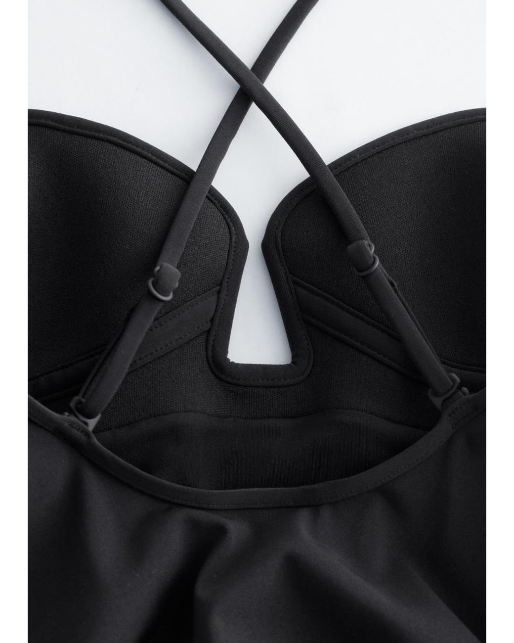 & Other Stories Black Triangle-Cut Swimsuit