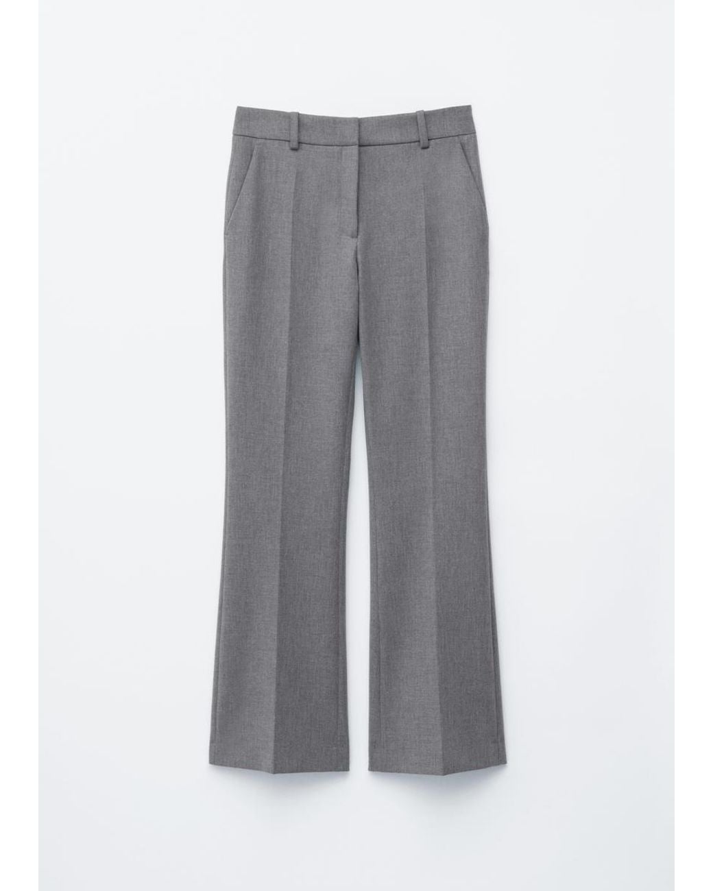 & Other Stories White Flared Press-Crease Trousers