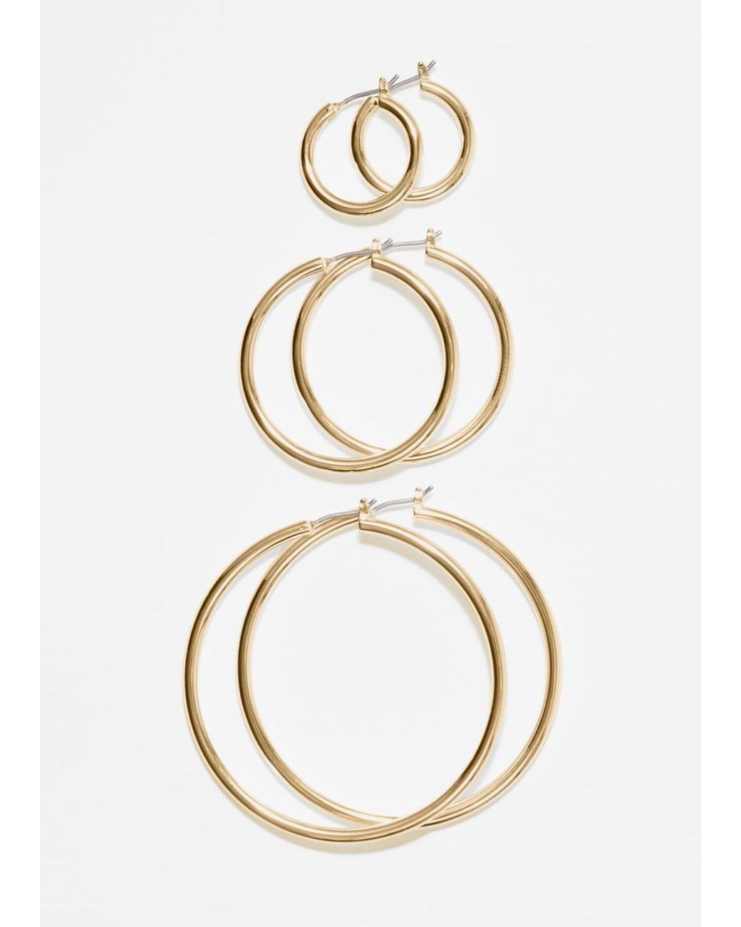 & Other Stories Metallic Hoop Earrings Set