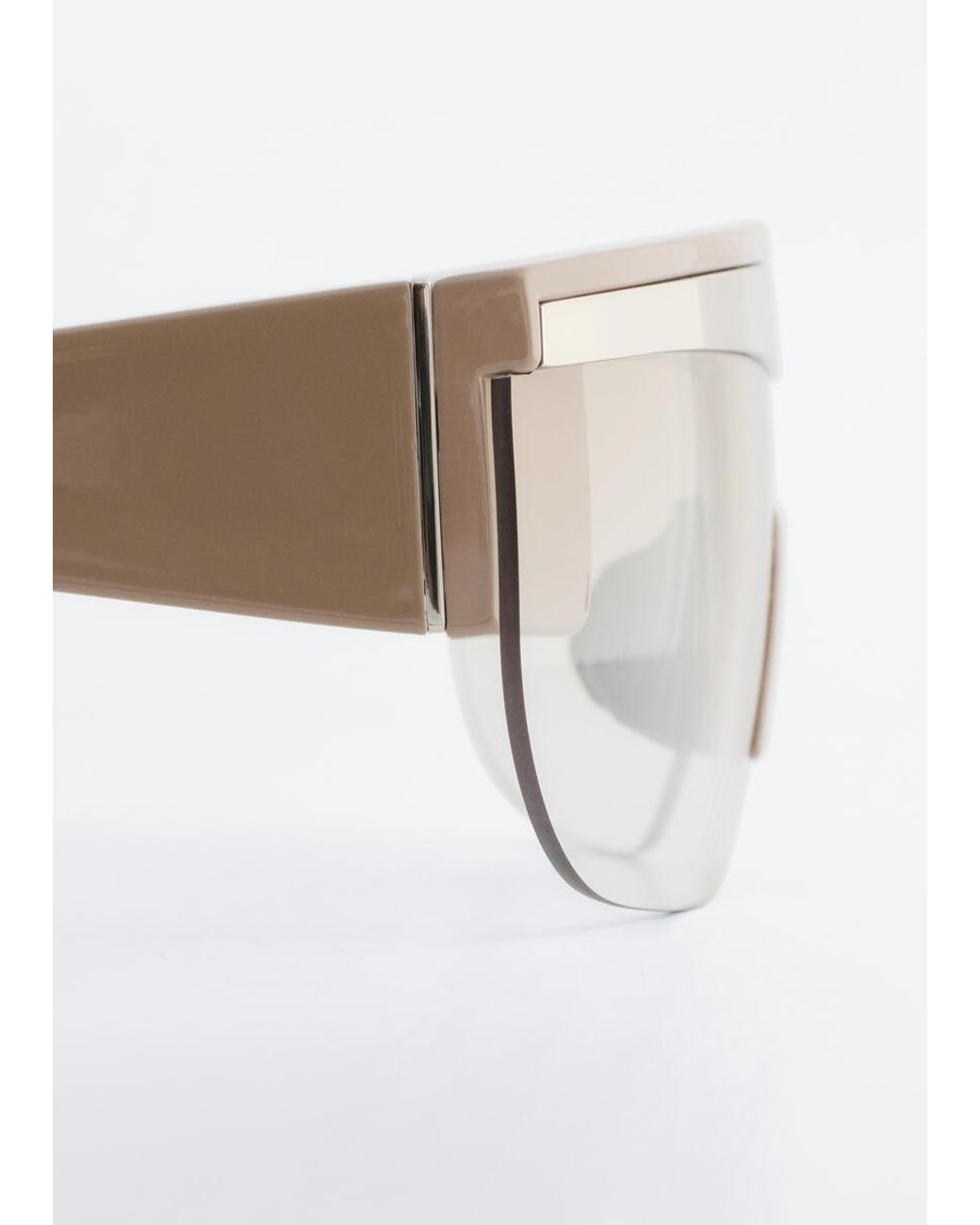 & Other Stories White Shield Sunglasses