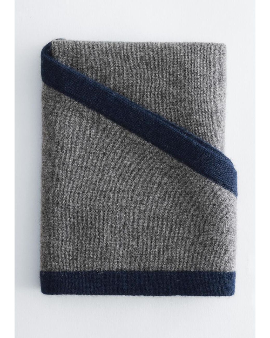 & Other Stories Gray Silk-Cashmere Triangle Scarf