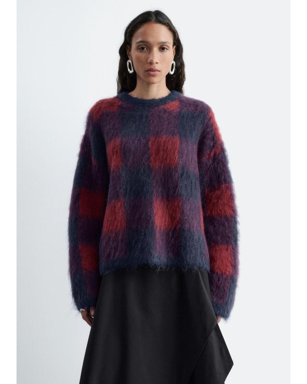 & Other Stories Blue Mohair Blend Jumper