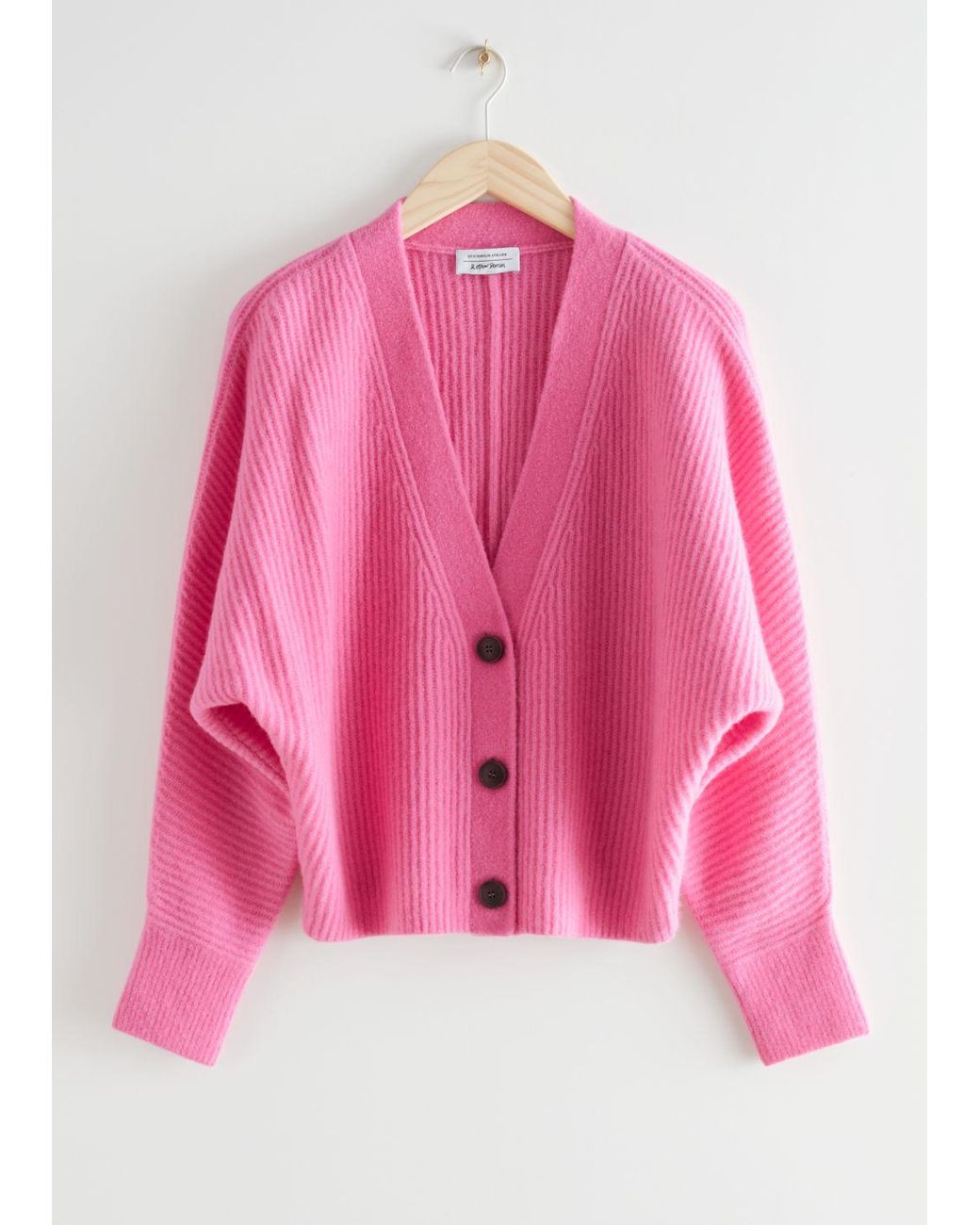 & other stories pink cardigan