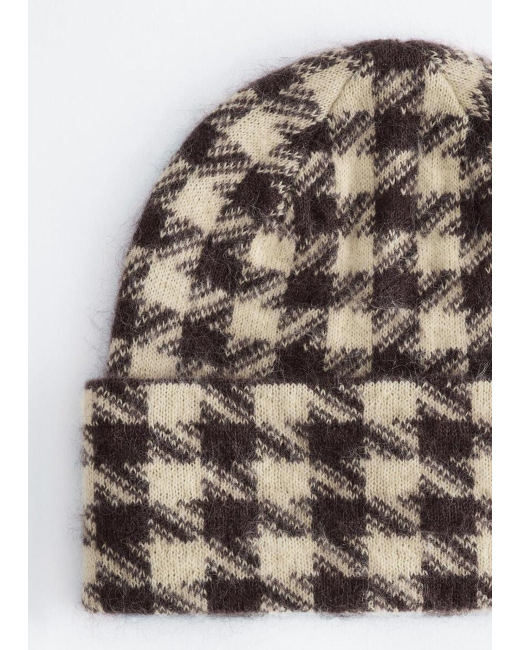 & Other Stories Brown Mohair Blend Beanie