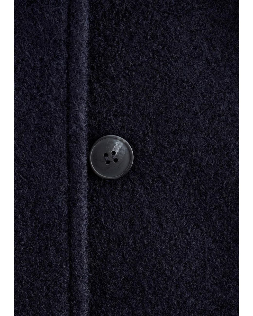 & Other Stories Blue Asymmetric Wool Jacket