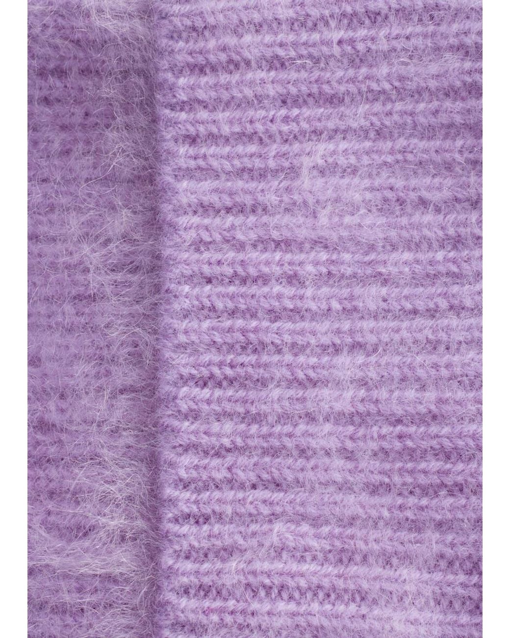 & Other Stories Purple Brushed Cashmere Beanie