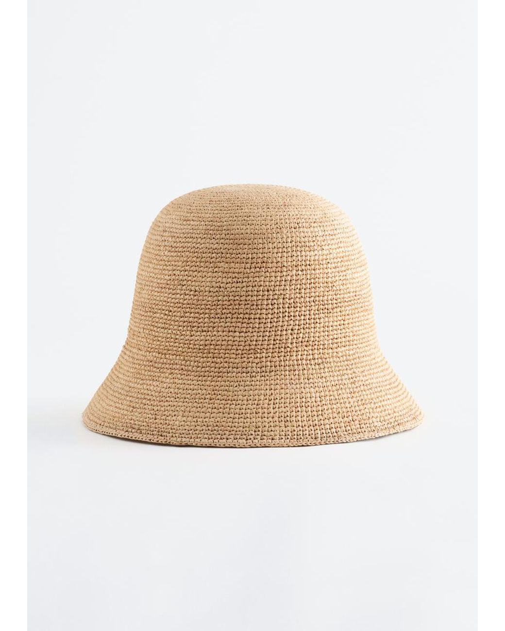 & Other Stories Natural Woven Straw Bucket Hat
