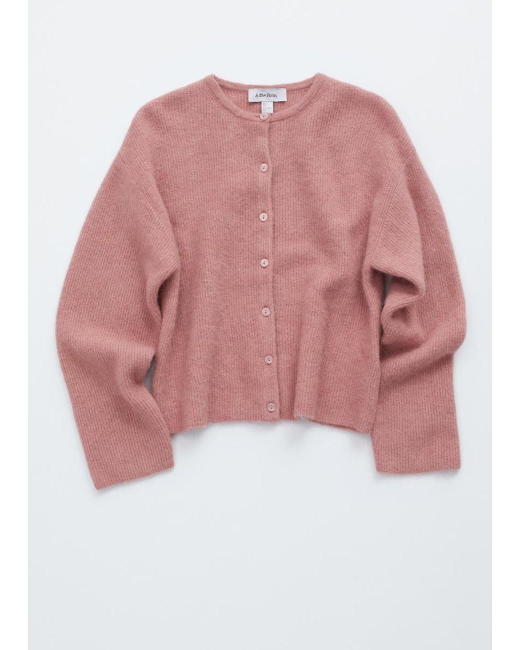 & Other Stories Pink Alpaca-Blend Knitted Cardigan