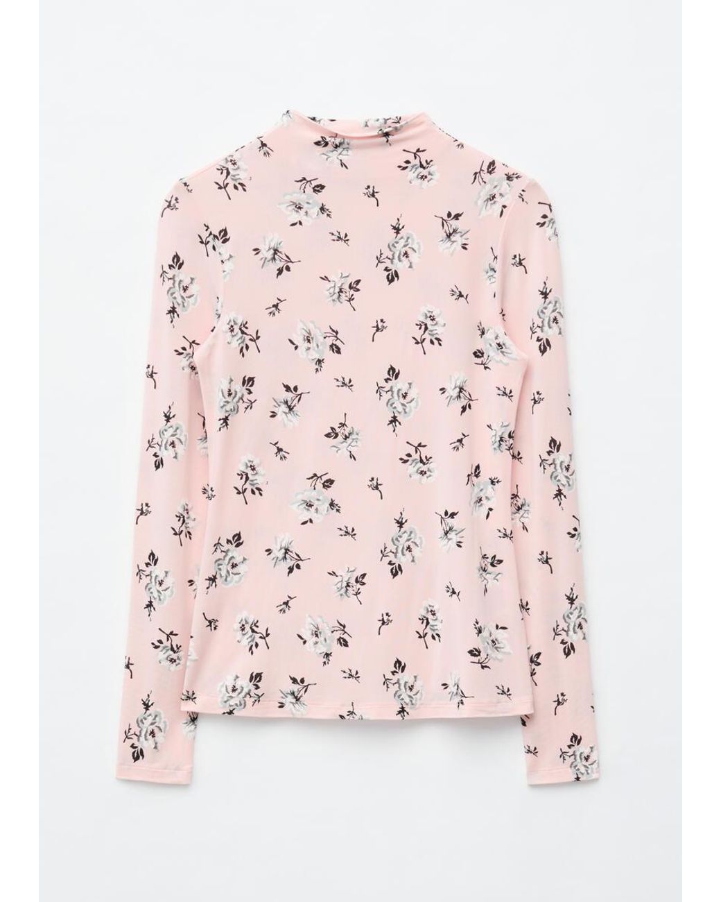 & Other Stories Pink Mock-Neck Top