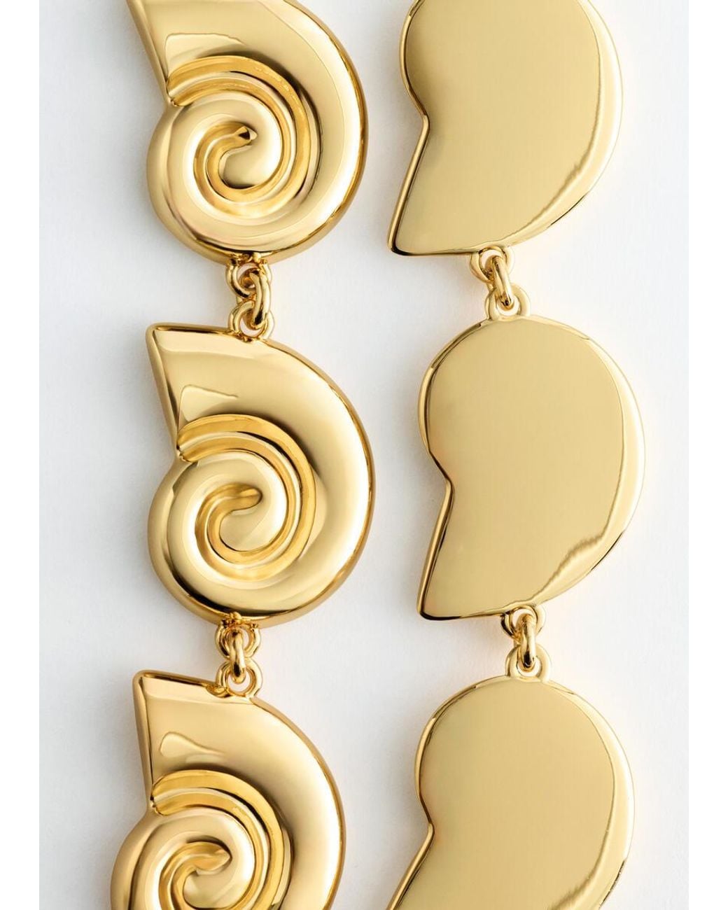 & Other Stories Metallic Shell Necklace