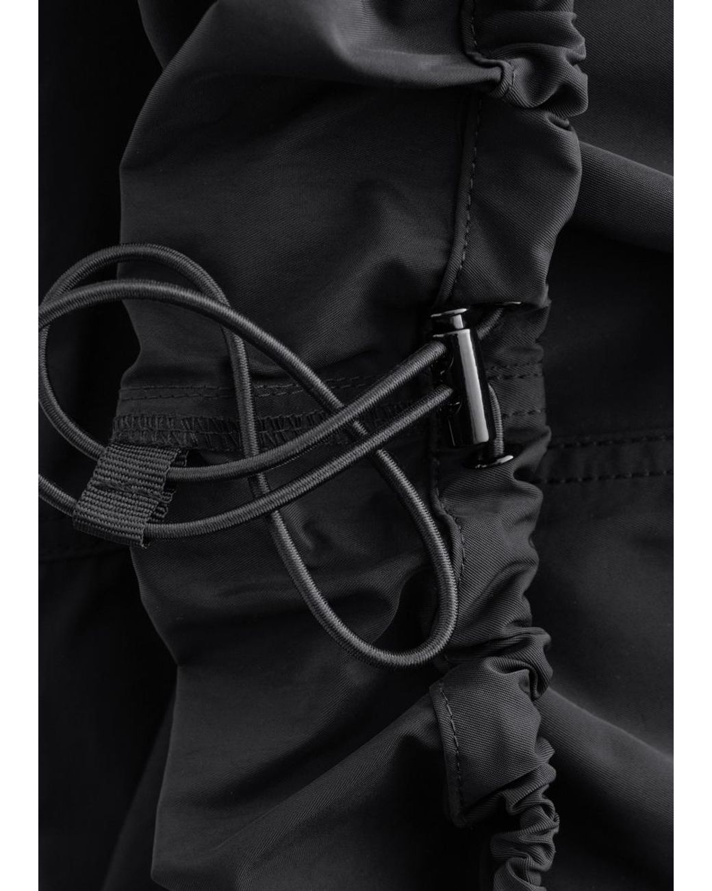 & Other Stories Gray Nylon Parachute Trousers
