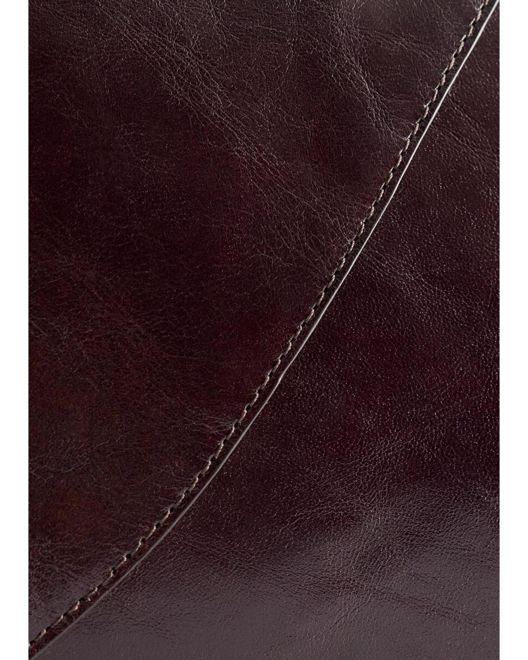 & Other Stories Green Leather Shoulder Bag