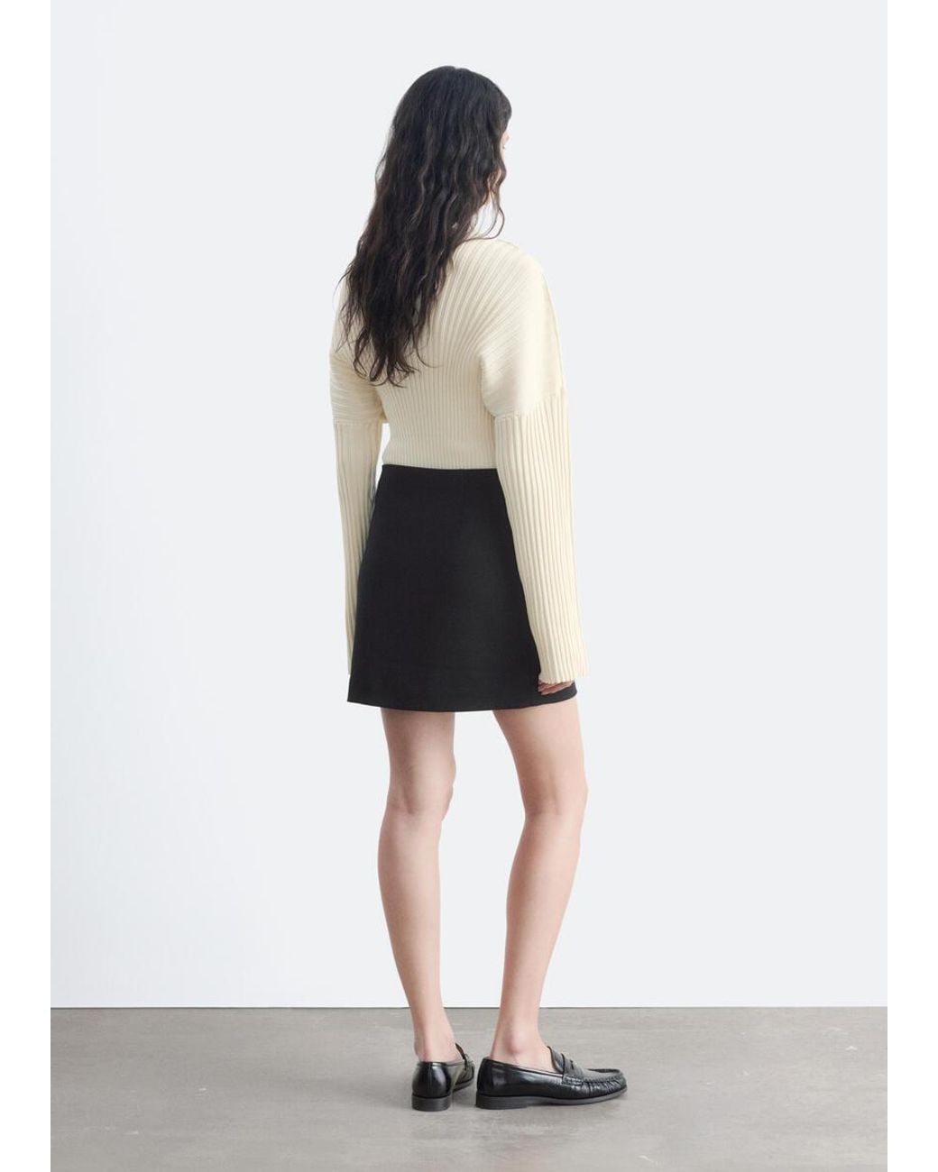 & Other Stories White Mini Skirt