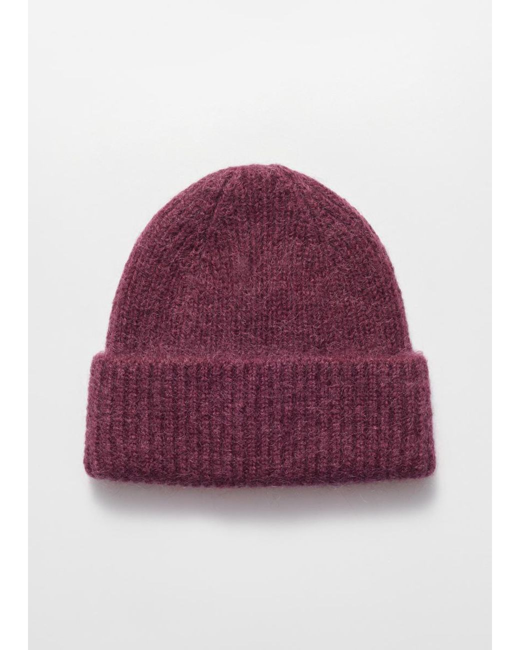 & Other Stories Red Wool Blend Beanie